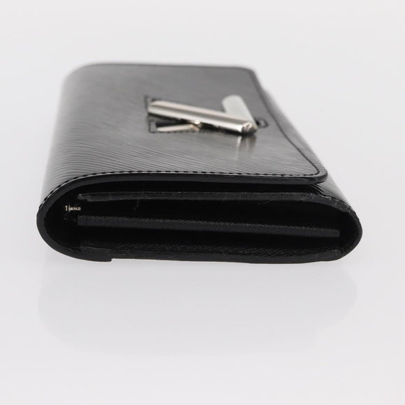 LOUIS VUITTON Epi Portefeuille Twist Wallet Black LV Auth 148555V