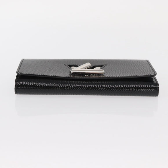 LOUIS VUITTON Epi Portefeuille Twist Wallet Black LV Auth 148555V