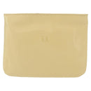 LOEWE Pouch Leather Beige Gold Auth 148556V-13