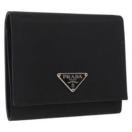 PRADA Wallet Nylon Black M176 Auth 148557V