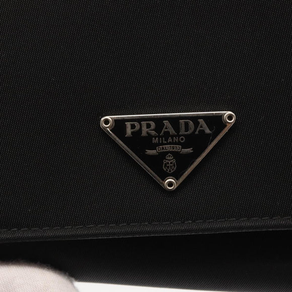 PRADA Wallet Nylon Black M176 Auth 148557V