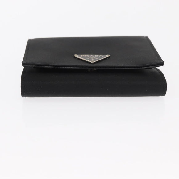 PRADA Wallet Nylon Black M176 Auth 148557V