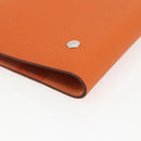 HERMES Note Planner Leather Orange Auth 148559M-15