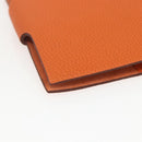 HERMES Note Planner Leather Orange Auth 148559M-16