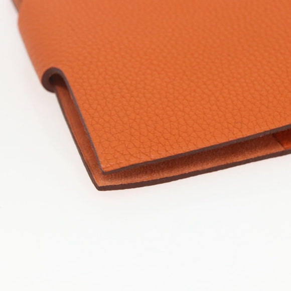 HERMES Note Planner Leather Orange Auth 148559M