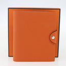 HERMES Note Planner Leather Orange Auth 148559M-12