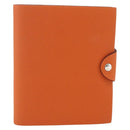 HERMES Note Planner Leather Orange Auth 148559M-13