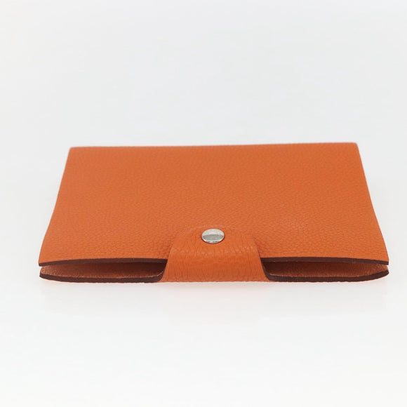 HERMES Note Planner Leather Orange Auth 148559M