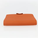 HERMES Note Planner Leather Orange Auth 148559M-4