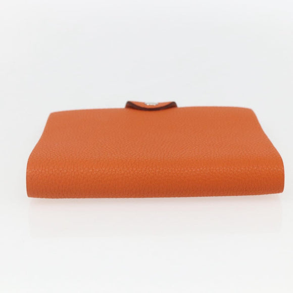 HERMES Note Planner Leather Orange Auth 148559M