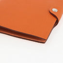 HERMES Note Planner Leather Orange Auth 148559M-7