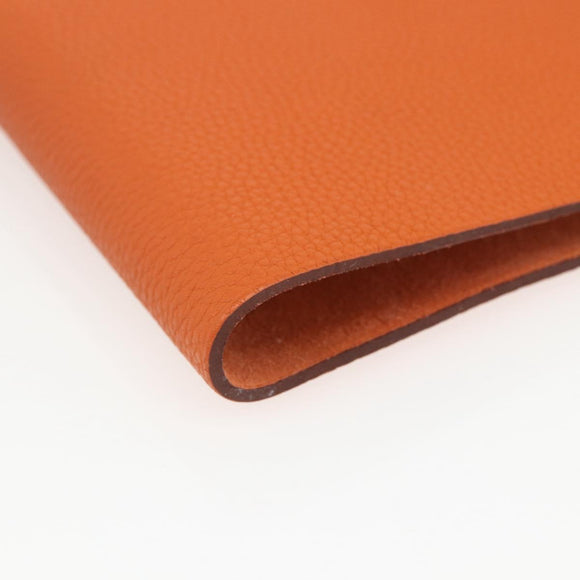HERMES Note Planner Leather Orange Auth 148559M