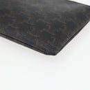CELINE Macadam Canvas Coin Purse PVC Leather Black Gold Auth 148570M-11