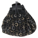 CELINE C Macadam Canvas Purse Pouch Navy Auth 148573V-3