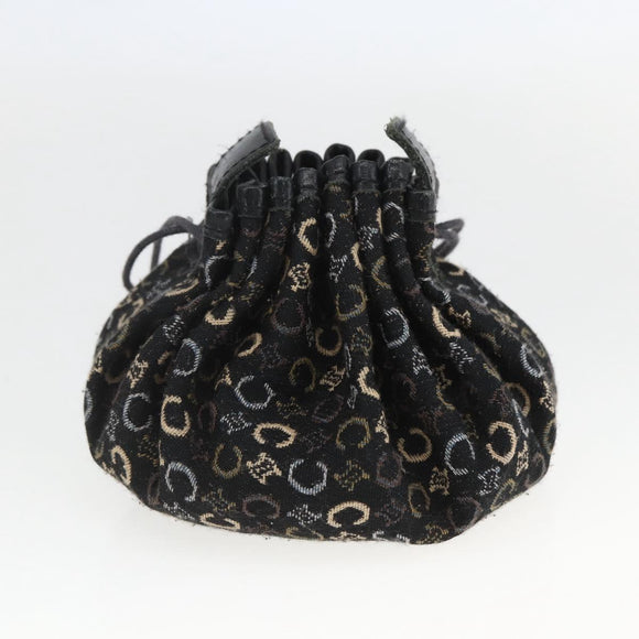 CELINE C Macadam Canvas Purse Pouch Navy Auth 148573V