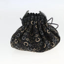 CELINE C Macadam Canvas Purse Pouch Navy Auth 148573V-5