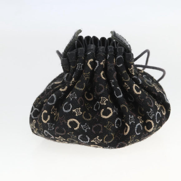 CELINE C Macadam Canvas Purse Pouch Navy Auth 148573V