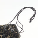 CELINE C Macadam Canvas Purse Pouch Navy Auth 148573V-8