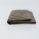 CHANEL Cambon Line Wallet Lamb Skin Brown CC Auth 148574-4