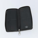 LOUIS VUITTON Monogram Eclipse Zippy Wallet Vertical Wallet M62295 Auth 148576-13