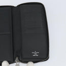 LOUIS VUITTON Monogram Eclipse Zippy Wallet Vertical Wallet M62295 Auth 148576-14