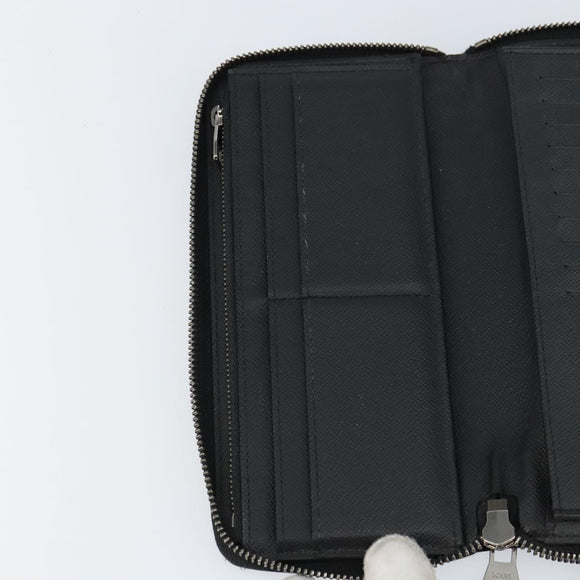 LOUIS VUITTON Monogram Eclipse Zippy Wallet Vertical Wallet M62295 Auth 148576