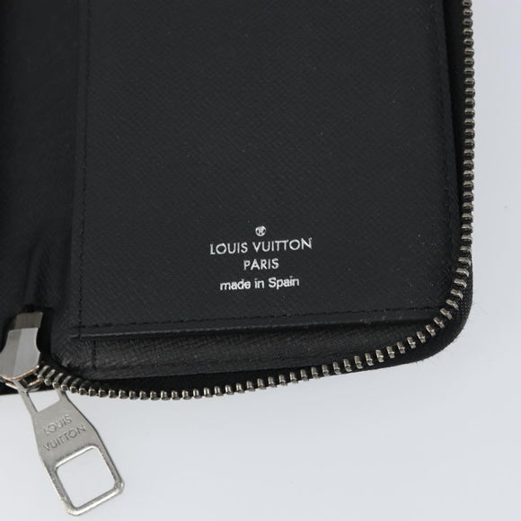 LOUIS VUITTON Monogram Eclipse Zippy Wallet Vertical Wallet M62295 Auth 148576