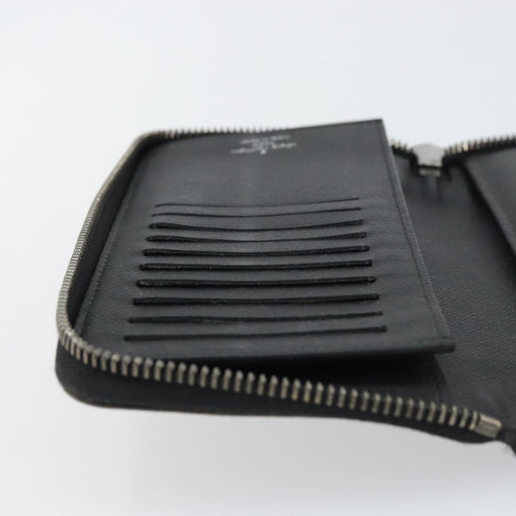 LOUIS VUITTON Monogram Eclipse Zippy Wallet Vertical Wallet M62295 Auth 148576