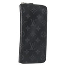 LOUIS VUITTON Monogram Eclipse Zippy Geldbörse Vertikal Geldbörse M62295 Auth 148576-1