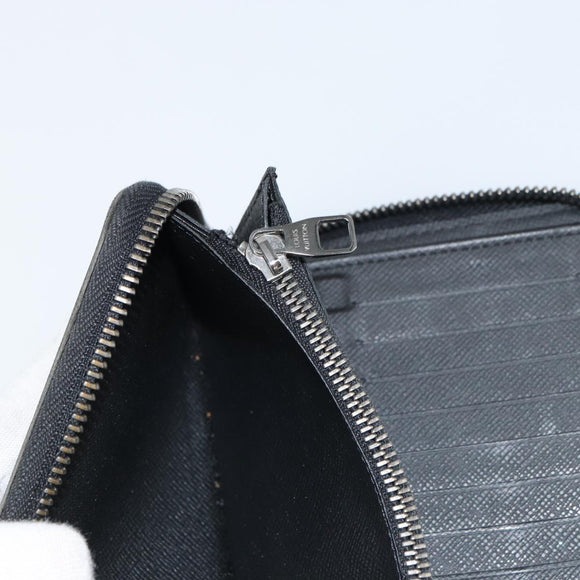 LOUIS VUITTON Monogram Eclipse Zippy Wallet Vertical Wallet M62295 Auth 148576