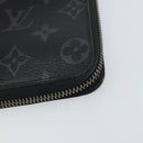 LOUIS VUITTON Monogram Eclipse Zippy Geldbörse Vertikal Geldbörse M62295 Auth 148576-14