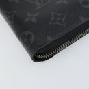 LOUIS VUITTON Monogram Eclipse Zippy Wallet Vertical Wallet M62295 Auth 148576-9
