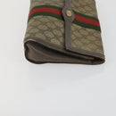 GUCCI GG Canvas Supreme clutch Tote Bag 4 Set Brown Beige Auth 148579-11