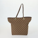 GUCCI GG Canvas Supreme clutch Tote Bag 4 Set Brown Beige Auth 148579-2