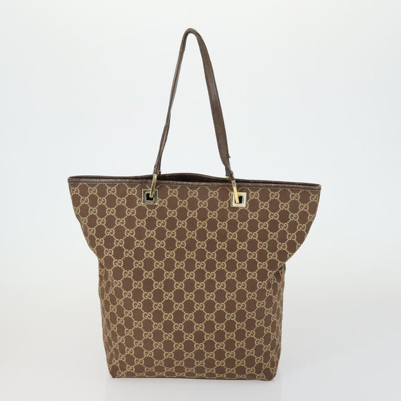 GUCCI GG Canvas Supreme clutch Tote Bag 4 Set Brown Beige Auth 148579