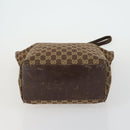 GUCCI GG Canvas Supreme clutch Tote Bag 4 Set Brown Beige Auth 148579-6