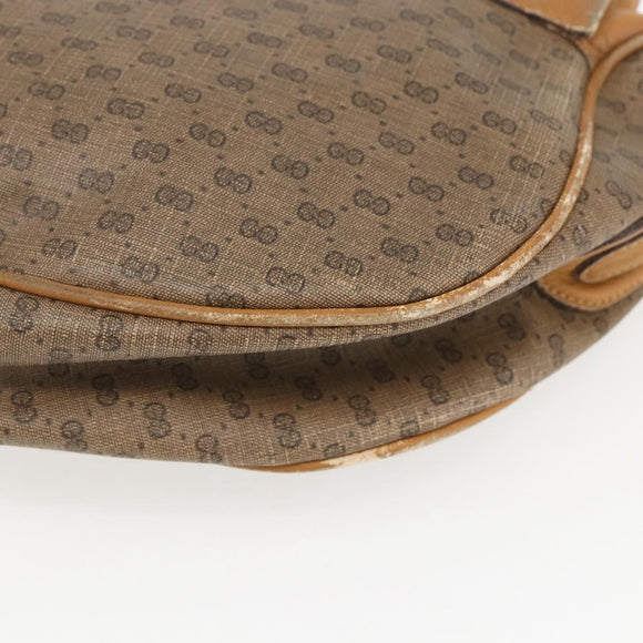 GUCCI Micro GG Supreme Web Sherry Line Bag PVC Beige 001 58 0918 Auth 148581