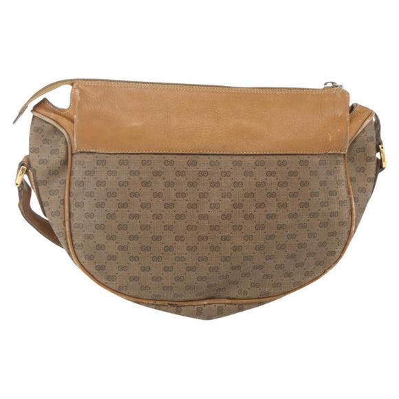 GUCCI Micro GG Supreme Web Sherry Line Bag PVC Beige 001 58 0918 Auth 148581