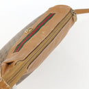 GUCCI Micro GG Supreme Web Sherry Line Bag PVC Beige 001 58 0918 Auth 148581-6