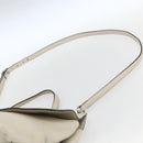 GUCCI Hand Bag Leather 2way White Silver 370830 Auth 148582-10