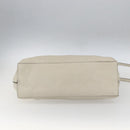 GUCCI Hand Bag Leather 2way White Silver 370830 Auth 148582-11
