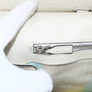 GUCCI Hand Bag Leather 2way White Silver 370830 Auth 148582-16
