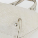 GUCCI GG Canvas Guccissima Tote Bag Leather White Silver 229852 Auth 148583-10