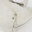 GUCCI GG Canvas Guccissima Tote Bag Leather White Silver 229852 Auth 148583-12