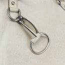 GUCCI GG Canvas Guccissima Tote Bag Leather White Silver 229852 Auth 148583-14