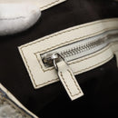 GUCCI GG Canvas Guccissima Tote Bag Leather White Silver 229852 Auth 148583-16