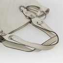 GUCCI GG Canvas Guccissima Tote Bag Leather White Silver 229852 Auth 148583-7