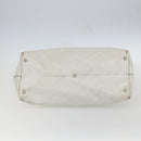 GUCCI GG Canvas Guccissima Tote Bag Leather White Silver 229852 Auth 148583-9