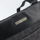GUCCI GG Canvas Shoulder Bag Black Silver 27639 Auth 148585-14