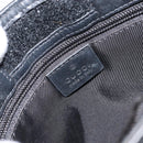 GUCCI GG Canvas Shoulder Bag Black Silver 27639 Auth 148585-16